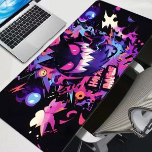 Large Gaming Mousepad P-pokemon Gengar XXL New Keyboard Pad Gamer Mouse Pad on The Table Speed Desk Mat Anime 900x400 Mouse Mats