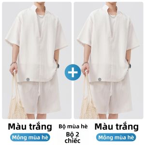Paul Frank | Bộ Quần Áo Thanh Lịch Thể Thao Nam Mùa Hè Tencel Linen