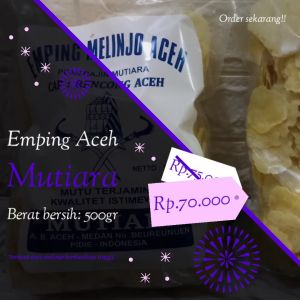 Emping Aceh Super Grade A isi 250gr Adilla