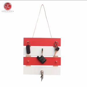 Rak Tempat Gantungan Kunci Minimalis Serbaguna Key Holder Kapstok Kayu Aesthetic 30x30cm