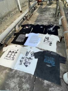 Vintage Worn-look Short Sleeve T-shirt for Men And Women Casual Youth Fashion Wear Resistant Summer round Neck Tee