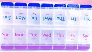 14Slot 7Day AM PM Medicine Organiser Case Pill Box Dispenser Medication
