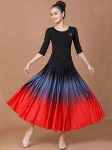 Bộ Đồ Khiêu Vũ Square Dance Modal Mùa Hè Cho Nữ Bộ Váy Khiêu Vũ Tay Ngắn Quần Áo Khiêu Vũ Quần Áo Khiêu Vũ Dài Đến Nửa Thân