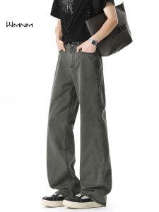 WMNM | Quần Jeans Bell Bottom Mùa Hè Nhẹ Amer Retro 100% Cotton Rửa Xước
