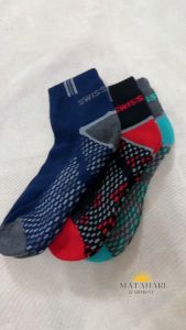 Swiss Polo 3pairs/pack Thick Cotton Men Socks Stoking Stokin Pendek Lelaki Cotton Tebal Tahan Lasak Safety boot