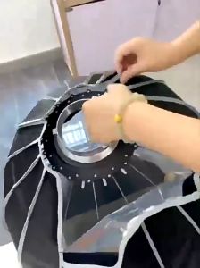 ซอฟท์บ็อกซ์พาราโบลา 500W 90/120 ซม. พร้อมเมาท์รังผึ้ง สําหรับไฟถ่ายภาพ