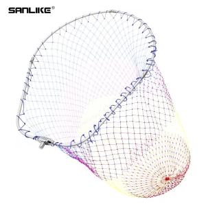 SANLIKE | Đầu Lưới Câu Hợp Kim Nhôm SANLIKE Với Khung Hình Bầu Dục Có Thể Gập Lại Lưới Nylon 12mm Dùng Cho Câu Cá Nước Ngọt Và Nước Mặn Nhiều Kích Cỡ.