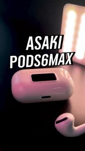 หูฟังไร้สาย หูฟังทรูไวเลท หูฟังบลูทูธไร้สาย พร้อมกล่องชาร์จ เชื่อมต่อง่าย สัญญาณเสถียร เบสแน่น ไม่ค์สนทนาชัด รุ่น AK-PODS6MAX