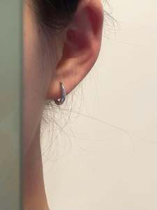 Titanium Alloy Ear Studs Allergy Free Medical Grade Implant F136 Needle Thickness 1.2 Hoops Fashion Jewelry Ear Cuff