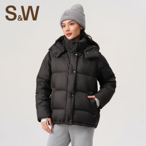 S&W | Thick Warm White Duck Down Womens Sporty Down Jacket