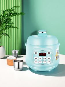 Mini Restaurant Style Electric Pressure Cooker Small Capacity 2.5L for 1-2 People Home Use Multi Function Rice Cooker
