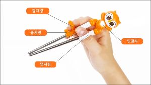 Edison Chopsticks Kids Training Sumpit Latih Anak Chopstick BPA Free Stainless Steel Pororo Friends