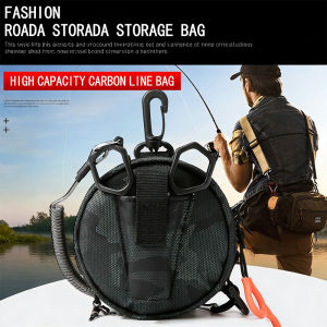 Fishing Line Tactical MOLLE Pouch with Bag & Lure Clamp Storage Holds Wallet Cards Keys Ideal for Hiking Hunting Camping Small