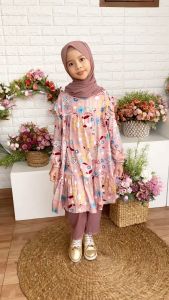 Baju Setelan Anak Set Tunik Celana Anak Tanggung Korean Style Setelan Anak Cewe Baju Anak Cutetrik