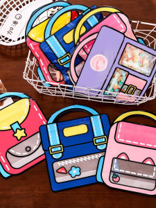 Attractive Dopaamine Color Series Self-Sealing Handheld Storage Bag Childrens Cute Festival Gift Packaging Bag Simple Design