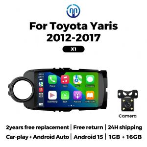 9inch Car Radio Stereo for Toyota Yaris 2012-2017 CarPlay Autoradio Multimedia Player Navigation WiFi 2Din GPS Recorder Headunit