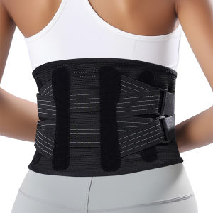 1PCS Lower Back Brace for Back Pain Relief Breathable Lower Back Support for Women & Men Adjustable Lumbar Support Belt with 4