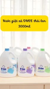(TRỢ GIÁ) Nước Giặt Dnee 3000ml/1400ml Thơm Dịu An Toàn Cho Bé - Nước Giặt Thái Hàng Chính Hãng Có Tem Đại Thịnh