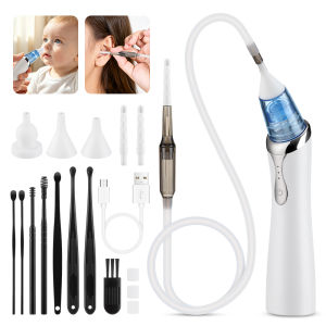 HailiCare | Bộ Dụng Cụ Hút Ráy Tai Và Chất Nhầy Mũi Cho Bé 2 Trong 1 Sạc Điện 3 Mức Độ Hút