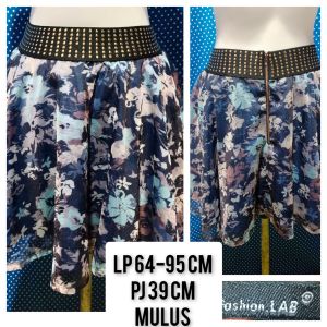 BAWAHAN WANITA ROK PENDEK BIRU(FASHION LAB) 594