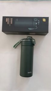 Tarsla Botol Minum Thermos J-183 Stainless 304 Handle Silicone 400 ML - Hijau