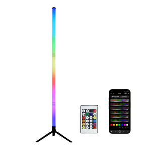 Đèn Sàn Góc RGB 120CM Thanh Đèn LED Cho Phòng Chơi Game Thiết Lập Phòng E-Sports Trang Trí Không Gian Phòng Ngủ Tích Hợp Thu Âm Thiết Bị Thông Minh