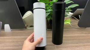 500ML Portable Travel Stainless Steel Digital Temperature LED Display Tea Infuser Smart Water Thermos Tumbler Cup Bottle Flask Gift