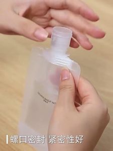 10PCS 30ml/50ml/100ml Travel Bag Fluid Makeup Pouch for Travel Toiletry Lotion Shampoo Squeeze Pouch