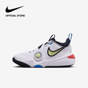 Nike Kids Team Hustle D 11 Basketball Shoes - White [DV8996-105]