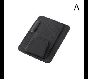 Car Sun Visor Organizer Multi-Pocket Business Card Storage Management Sunglasses Holder Visor Accessories Auto Interior