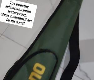 Tas Joran Rill Pancing Selempang Bahu Murah Ukuran Panjang 80cm 100cm 120cm Anti Air Waterproof COD