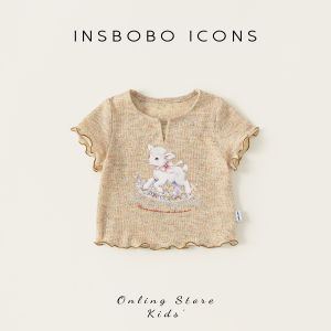 insbobo | Áo Thun Tay Ngắn Thời Trang Cho Bé Gái