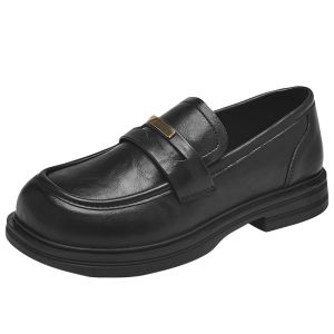 Agsdon | Thick Sole Slip-On Uniform Loafers