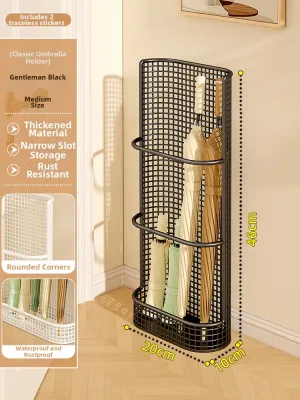 Wall Mount Large Capacity Partitioned Umbrella Storage Rack
