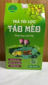Trà túi lọc táo mèo Bảo Khang (hộp 40 túi) táo mèo khô đồ uống chống lão hóa giảm cân an toàn thải độc gan