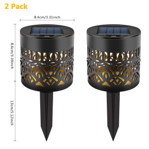 Outdoor Solar Powered Wall Light with Mandala Design Projection for Garden Yard Patio Decoration Solar Decor Light 2 Install Way