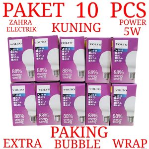 BOHLAM LED / LAMPU LED CAHAYA KUNING VOLTO PAKET 10PCS