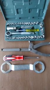 Paket Treker CVT + Kunci 39x41 MM + Kunci Shock Set 40 Pcs Tool Kit Kunci Pas / PAKET LENGKAP TREKER CVT BONUS OBENG MAGNET