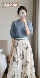 HANCHUN | Bộ Đầm Mùa Hè Thời Trang Ôm Body Phong Cách Retro Sang Trọng