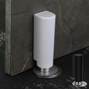Heavy Duty Magnetic Door Stopper Stainless Steel Doorstop Black Without Punching Door Suction Door Holder Door Hardware Touch