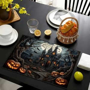 VIKAMA Halloween Castle Napkin for the Spooky Castle Theme Party at the Coffee Shop - A Terrifying Ambiance Enhancer