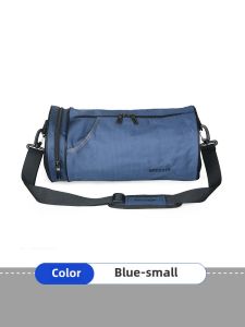 Gym Bag Womens Cylinder Crossbody Bucket Bag Travel Pu Traveling Bag Room Portable Training Dry Wet Separation Mens Small Sports Bag
