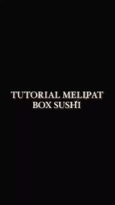 (Isi 50pcs) Sushi box / Mika sushi panjang / Box sushi / Tray mika sushi / Kotak sushi / Kemasan sushi / Dus sushi motif / Wadah Sushi