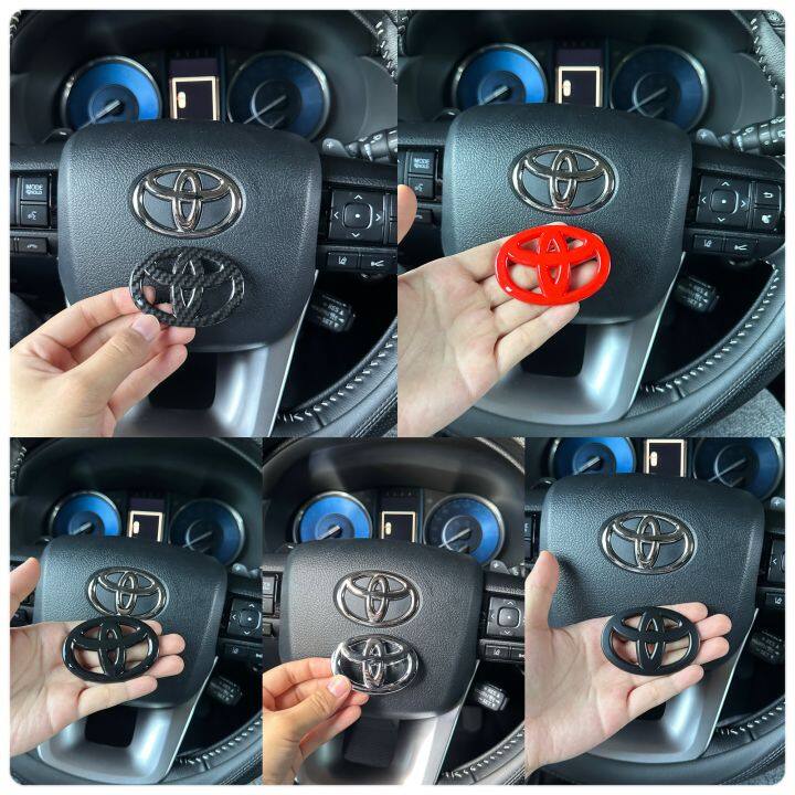 Car Steering Wheel Logo Sticker for Toyota Vios Wigo Avanza Innova ...