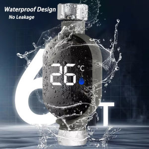 Aitemay Black Bathroom Led Display 0℃~99℃ Home Water Shower Thermometer Water Accurate Temperature Measurement Smart Meter Bathroom