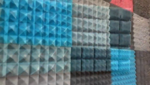 12PCS 30*30*1cm Acoustic Foam Panels-Sound Proof Foam PanelsFireproof&High Density Soundproof Foam Panels Work for WallSoundproofing Wedges for Studio & Office Decreasing Noise and Echoes sound proofing foam wall