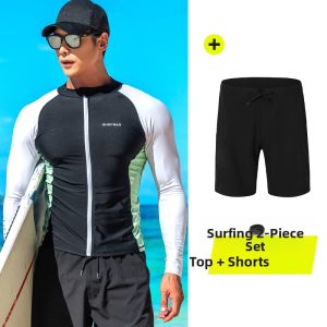SailBee | Mens Long Sleeve UV Protection Rapid Drying Swimwear