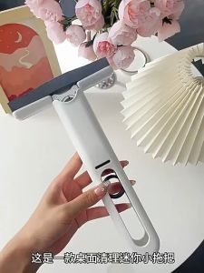 Mini Sponge Mop Portable Lazy Absorbent Mop Replaceable Sponge Tip for One-Handed Operation Cleaning Mop Suitable for Kitchen