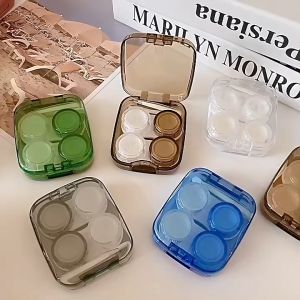 Mokha Contact Lens Box - Duo Design, 2 Pairs Storage Case with Original Lens Case