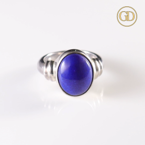 แหวนเงินแท้ ประดับพลอย ลาปีซ ลาซูลี่